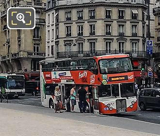 Paris Foxity tourist bus Rue de l'Amiral de Coligny