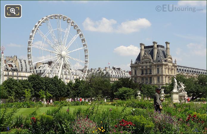 Ferris wheel in Tuileries Gardens