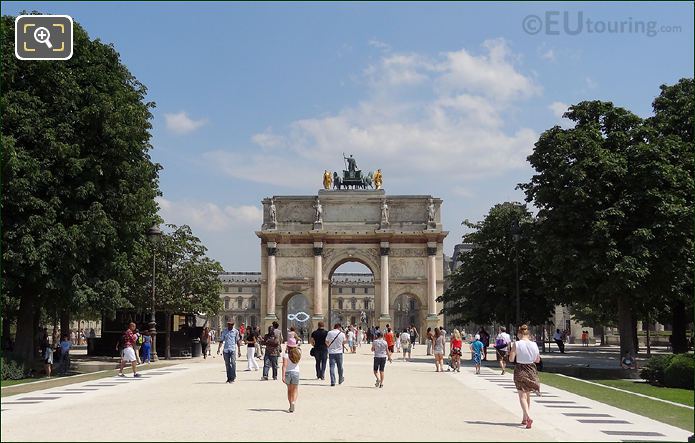 Arc de Triomphe du Carrousel tourists