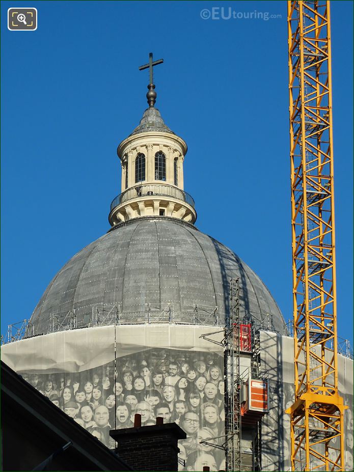 The Pantheon dome under renovation