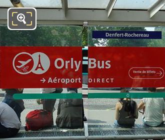 OrlyBus stop at Gare Denfert-Rochereau