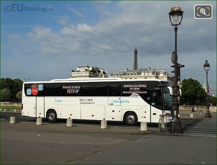 Les Cars Air France coach on Avenue du Marechal Gallieni