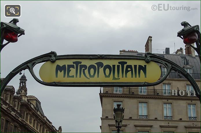 Metropolitain sign above Metro station