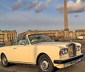 Vintage Rolls Royce tours Paris