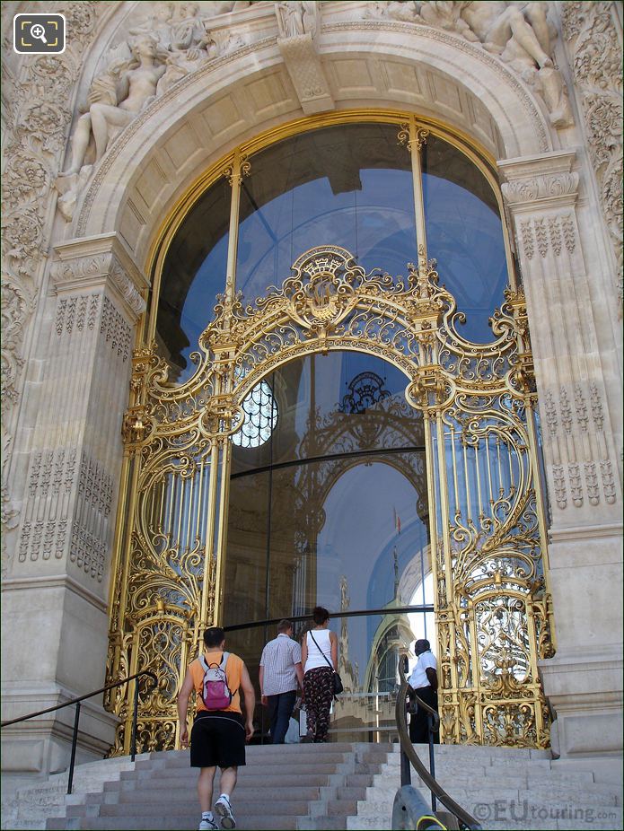 Petit Palais wrought iron gilded entrance gate