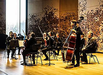 Band rehearsing at Philharmonie de Paris