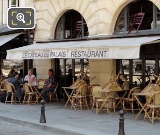 Place Dauphine and Le Caveau du Palais restaurant