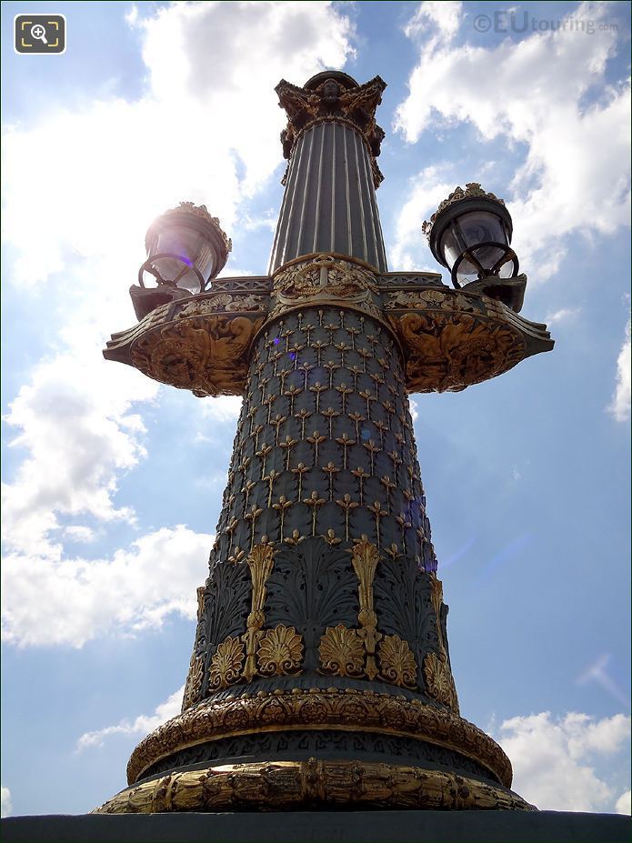 Ornate lamp post Place de la Concorde