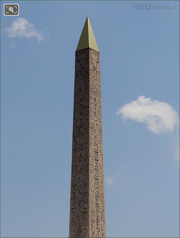 Luxor Obelisk heiroglyphics Place de la Concorde