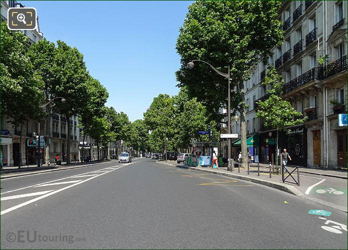 Boulevard Arago viewed from Place Denfert-Rochereau