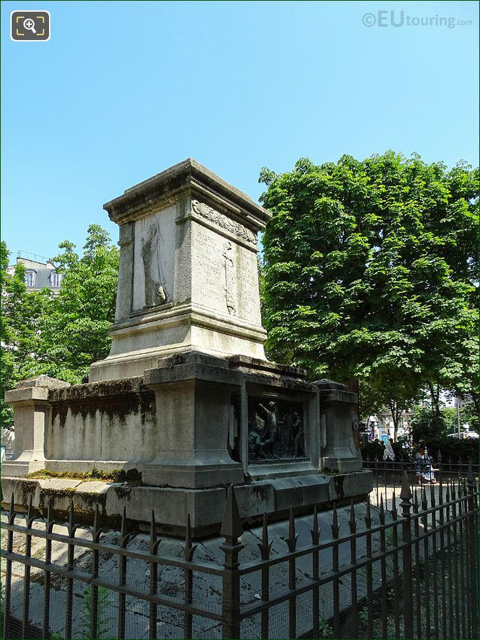 Square Jacques Antoine monument in Paris