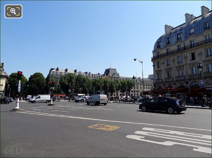 Place Saint Michel view towards River Seine