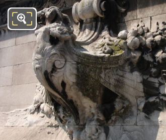 Stone sculpture on the Pont Alexandre III