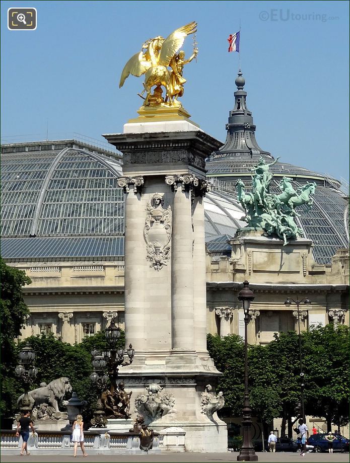 Pont Alexandre III and Grand Palais in Paris