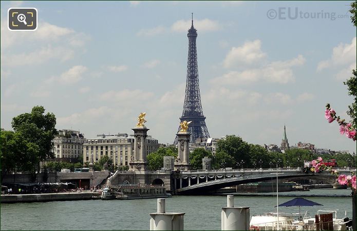 Pont Alexandre III with the Eiffel Tower in the background