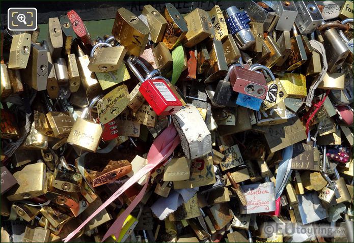 Lovers Bridge Paris love locks