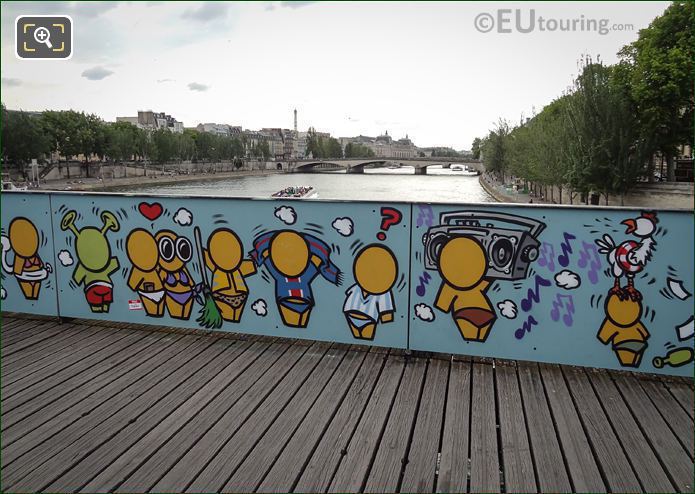 Street art on Bridge of Love 2015