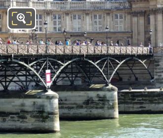 Pont des Arts structure with its support pillars