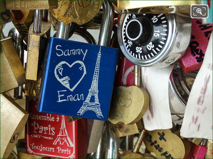 Sammy loves Eman love lock Paris