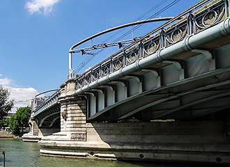 Pont Rouelle support piers