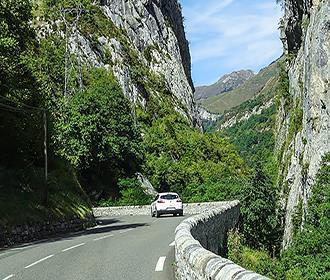 Driving through the French Pyrenees