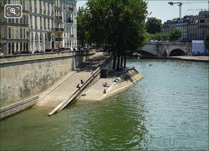River Seine and Quai d'Orleans slipway