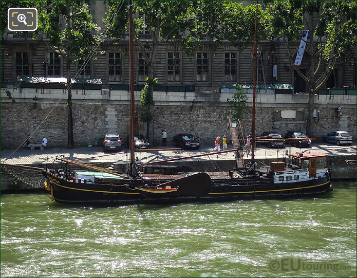 River Seine and Marie-Jeanne yacht