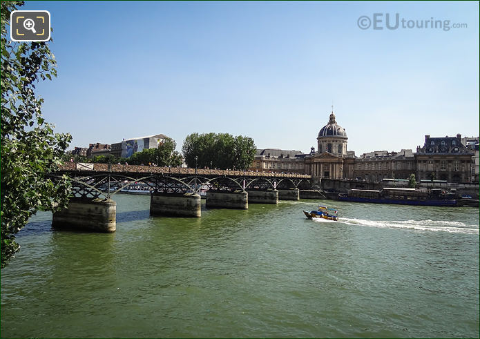 River Seine Pont des Arts and Institut de France