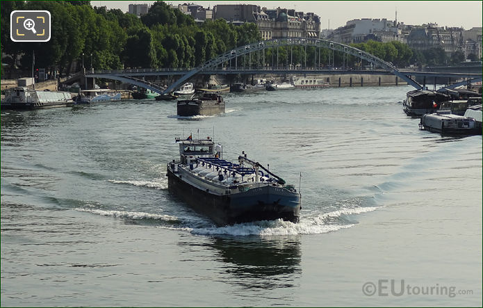 River Seine commercial cargo boats