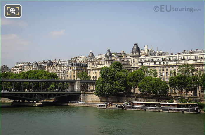 River Seine and Voie Georges Pompidou Paris