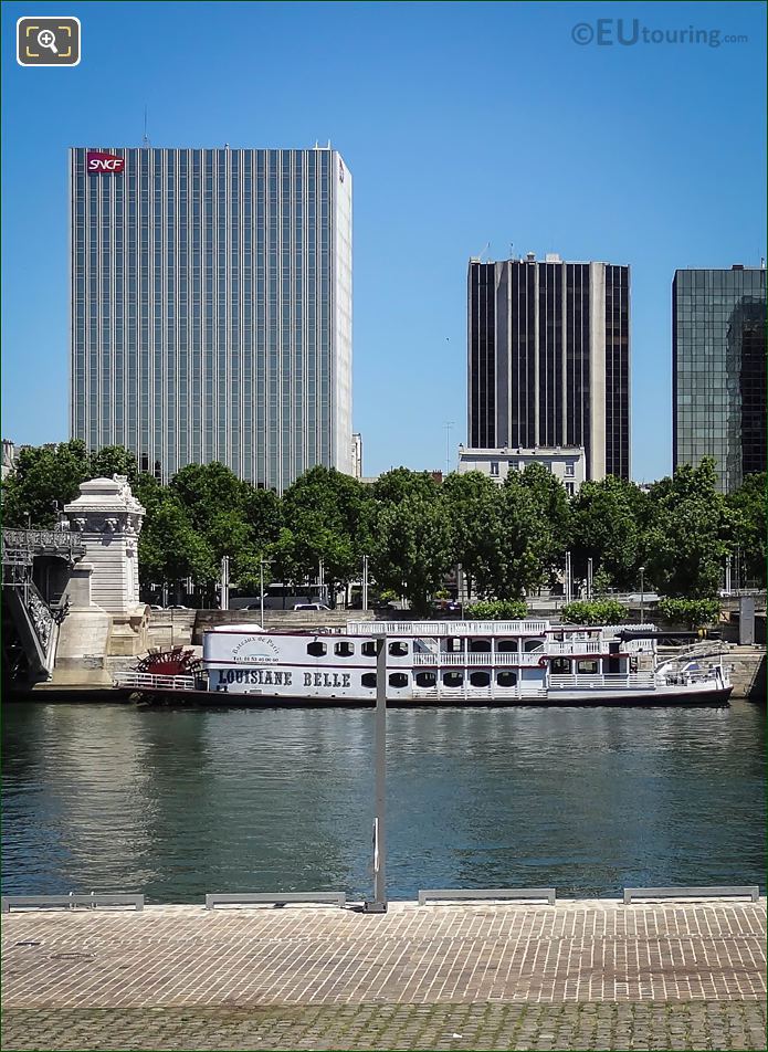 SNCF building and the River Seine