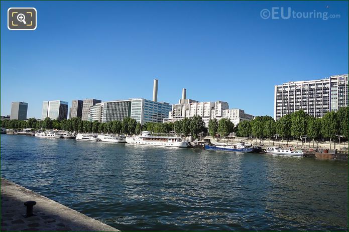 River Seine and Port de la Rapee Paris