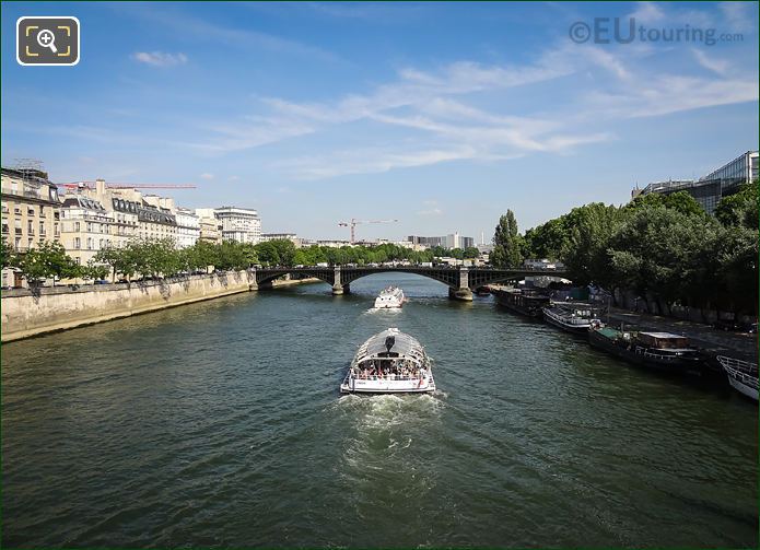 Sightseeing cruise boats River Seine Paris