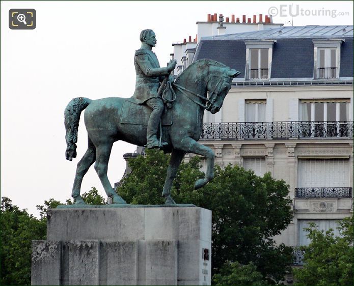 Equestrian statue of Marechal Foch in Paris
