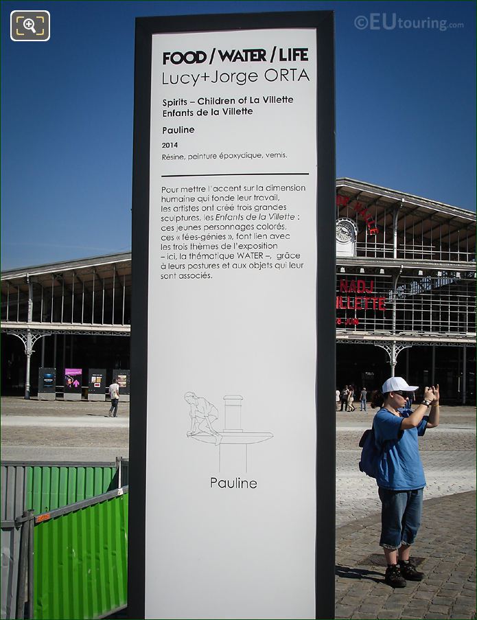 Information board for Pauline sculpture