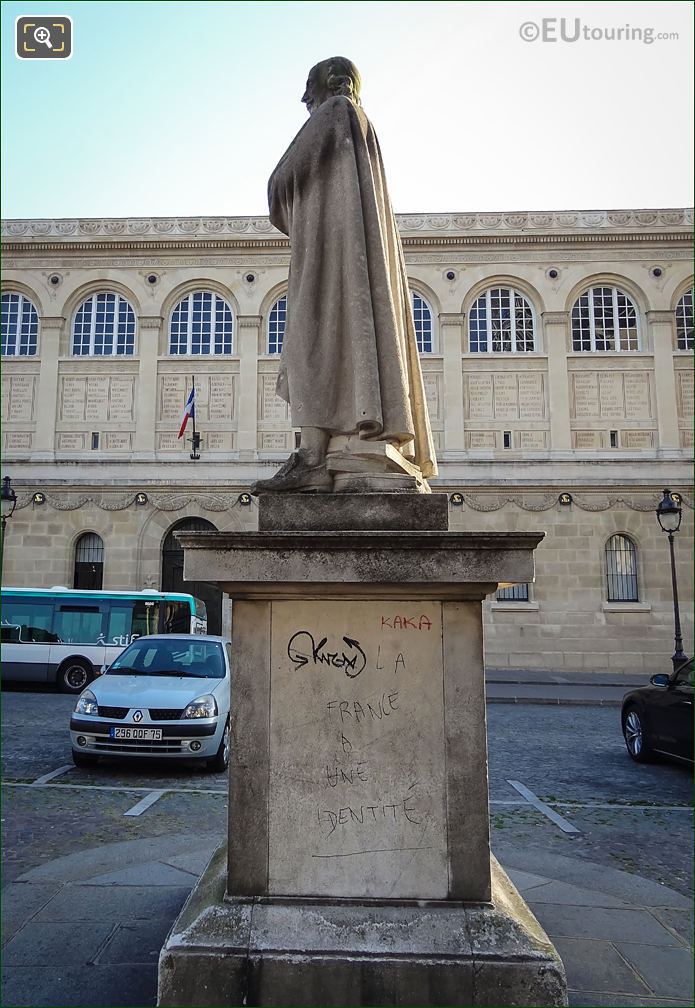 Pierre Corneille statue at Place du Pantheon in Paris