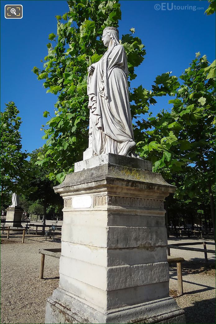 Luxembourg Gardens 1847 statue Sainte Clotilde