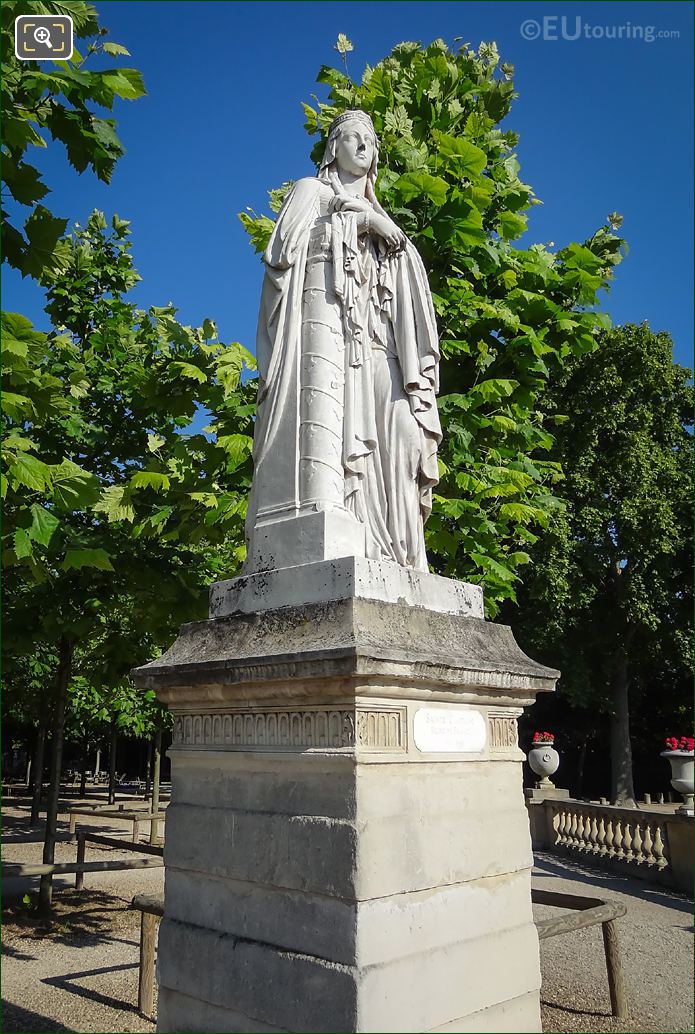 1847 Sainte Clotilde Queen of France statue