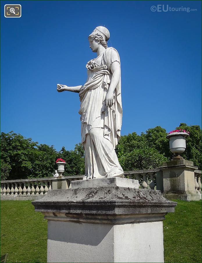 Luxembourg Gardens Minerva statue