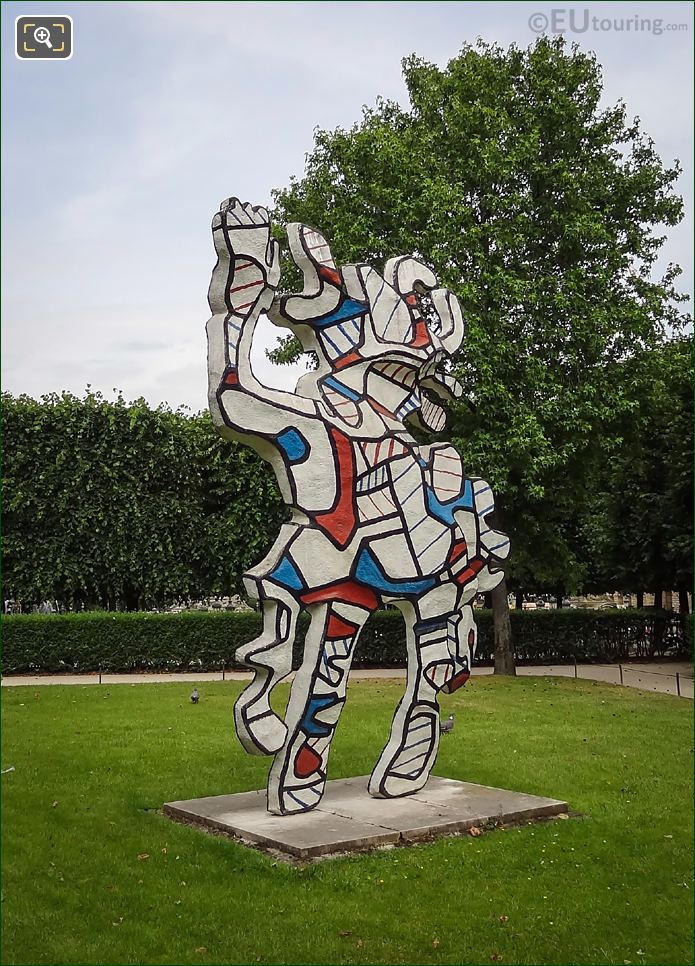 The Beautiful Costume statue by Jean Dubuffet