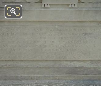 Back inscription on the Waldeck-Rousseau monument