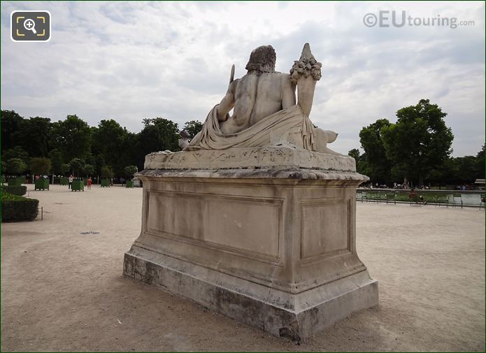 Tuileries Gardens River God of the Tibre statue