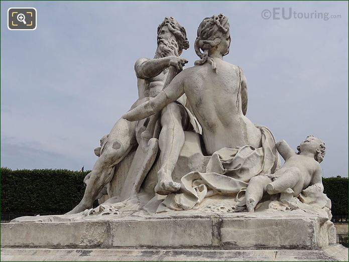 La Seine et la Marne statue by Nicolas Coustou