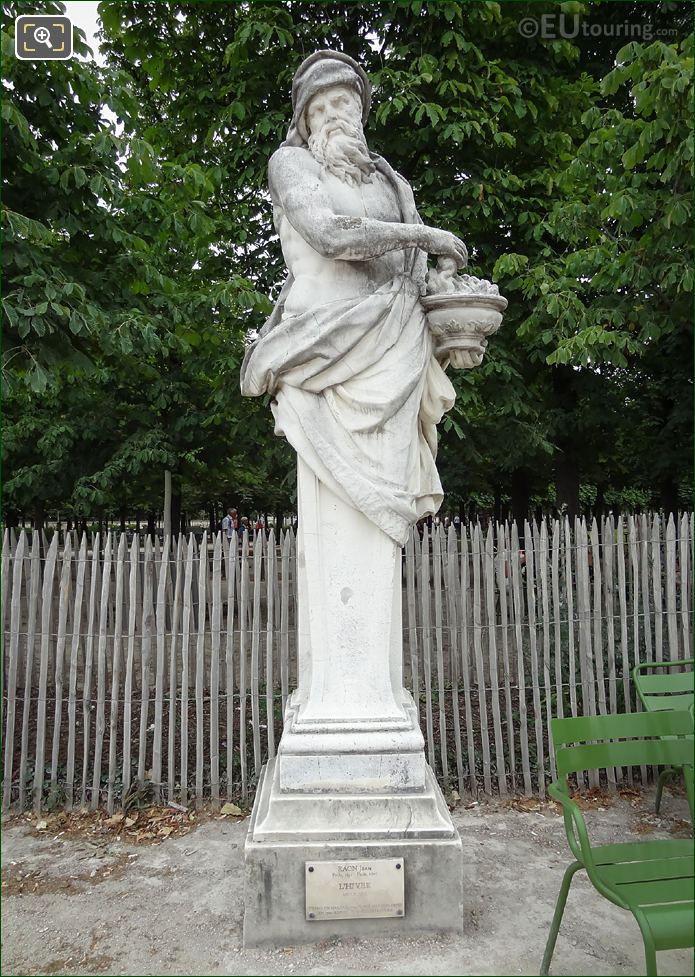 L'Hiver statue in Jardin des Tuileries Paris