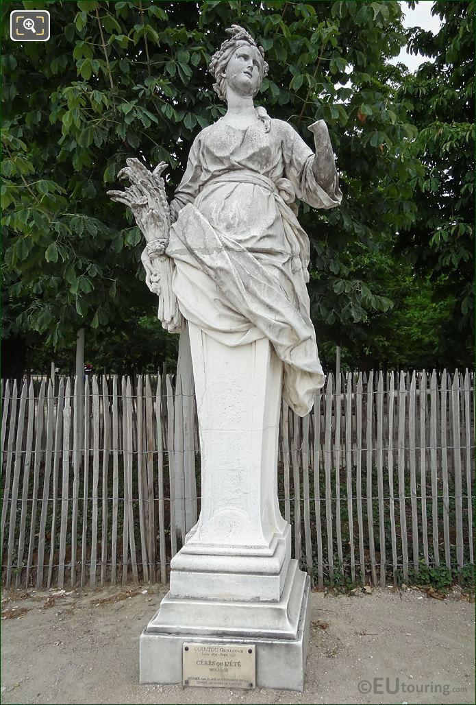 Goddess of Agriculture statue called Ceres or L'Ete