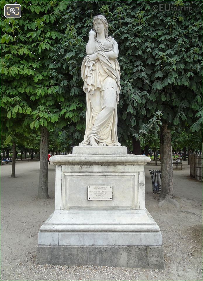 Marble Veturie statue in Jardin des Tuileries