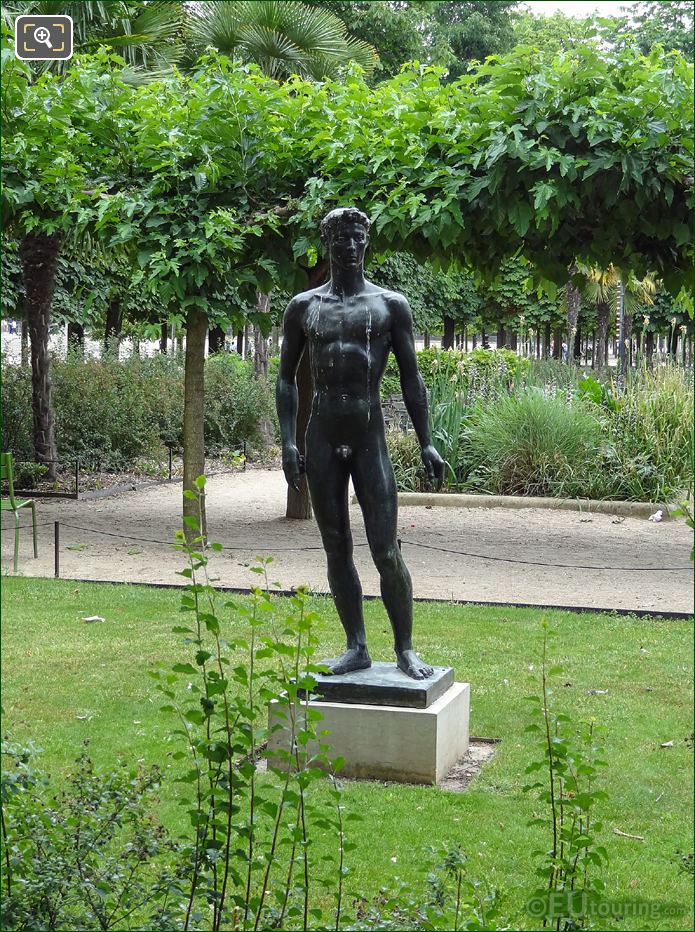 God of Sun and Light statue Apollo in Jardin des Tuileries