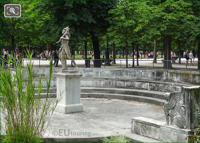 Faune au Chevreau statue in Jardin des Tuileries