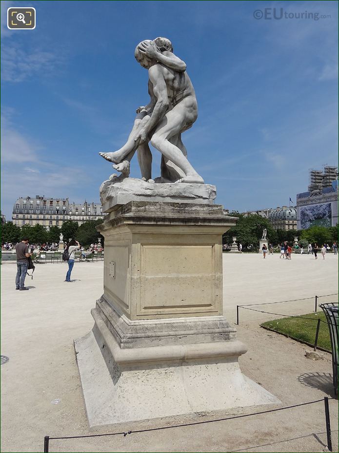 Jardin des Tuileries marble statue The Good Samaritan