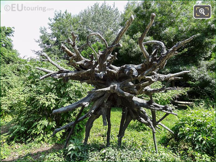 Tree Roots of Tree of Vowels sculpture, Jardin des Tuileries